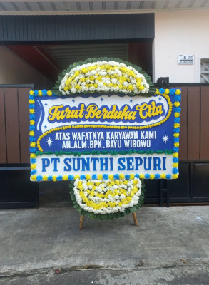 Papan Bunga Duka di Babakan Asih
