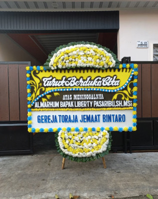 Papan Bunga Duka di Babakan Asih